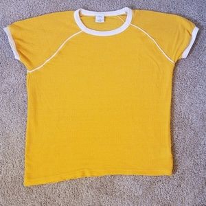 ⭐ Urban Outfitters Yellow Top / Net t-shirt